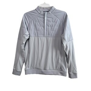 Galway Bay Men's Foyle Golf Performance Hybrid Midlayer Pullover Gray Size Large